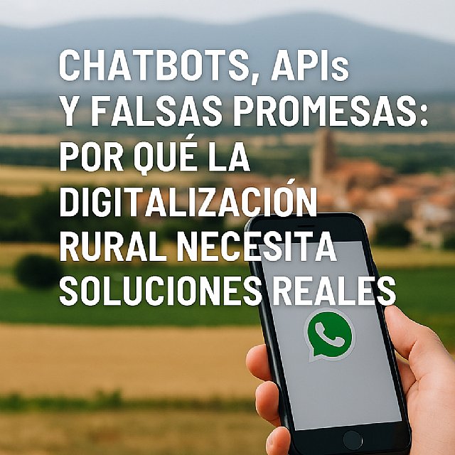 Por qué los cursos de chatbots en WhatsApp son un palo en las ruedas de la digitalización rural