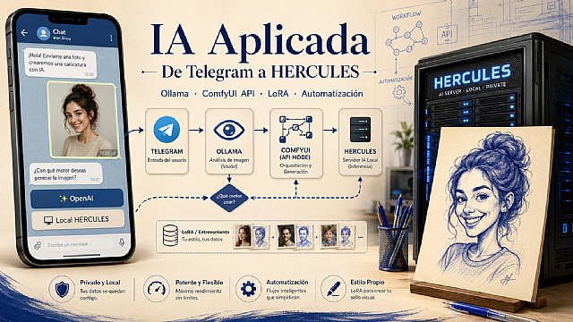 De Telegram a HERCULES: lo que hemos aprendido conectando Ollama, n8n y ComfyUI