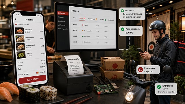 Del pedido a la puerta: un motor completo para restaurante creado con IA